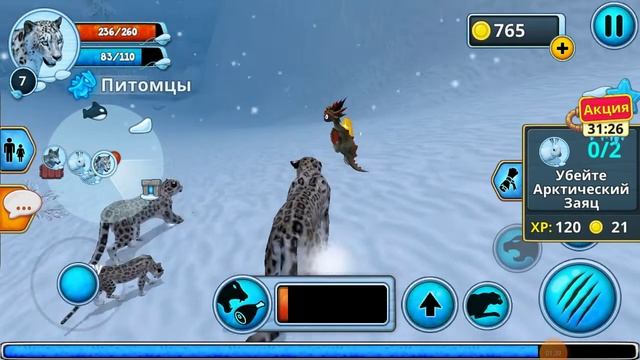 Обзор игры симулятор снежного барса Review of the game snow leopard simulator смотреть онлайн
