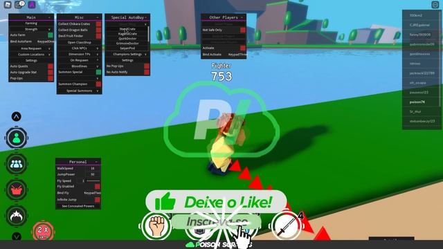 ROBLOX Anime Fighting Simulator SCRIPT///HACKS MUITO OP!!! (Funcionando 2021) смотреть онлайн