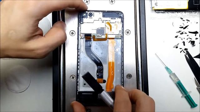 Ремонт Huawei P10 Lite Замена дисплейного модуля смотреть онлайн