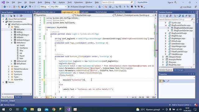 Asp.Net Ders 10 - Login Paneli, Kullanıcı Girişi ve Session Yönetimi смотреть онлайн
