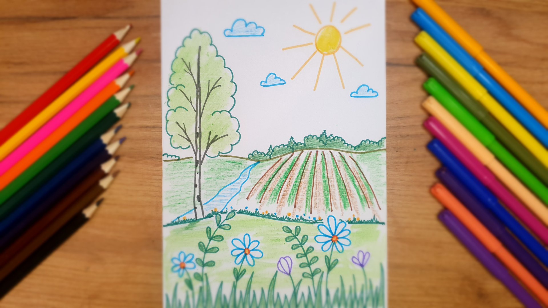 Летний пейзаж смотреть онлайн