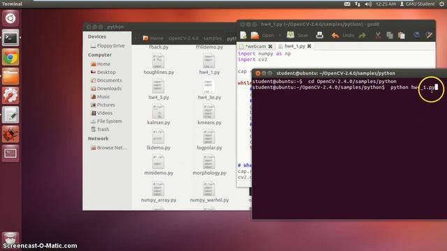 Applying Filtering Effects to a webcam feed - Graying and Blurring - openCV part 1 смотреть онлайн