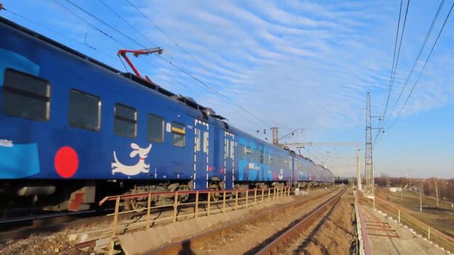 Электропоезд ЭП2Д-0084 ЦППК Рэкс станция Нара 25.03.2020 смотреть онлайн