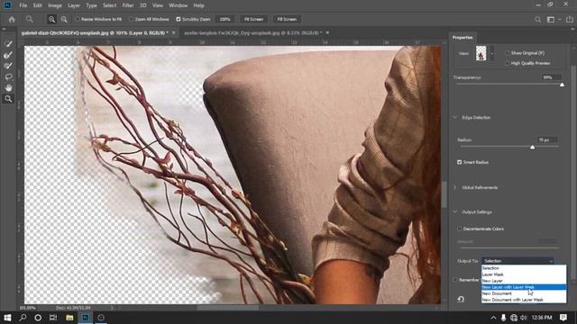Select And Mask in Photoshop | How to use select and mask in photoshop or Refine edge selection смотреть онлайн