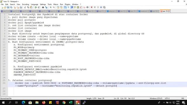 Instalasi PostgreSQL di atas Container Docker, pada Sistem Operasi Linux Ubuntu смотреть онлайн