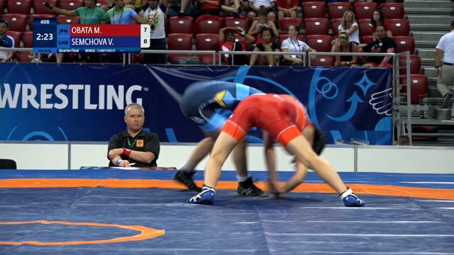1/4 WW - 40 kg: M. OBATA (JPN) v. V. SEMCHOVA (UKR) смотреть онлайн