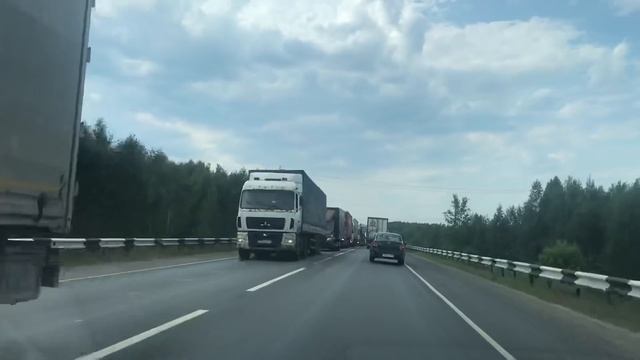 Обход г.Кстово 21.06.19 пробка в сторону Лысково на несколько км смотреть онлайн