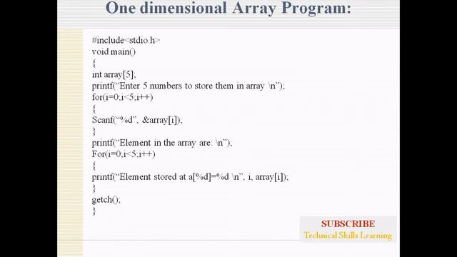Types of array in c programming|arrays in c|c programming arrays|arrays in c language смотреть онлайн