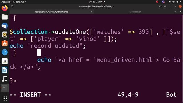 PHP with MongoDB menu driven program смотреть онлайн