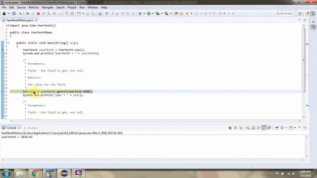 How to use get method of YearMonth Class which accepts TemporalField? | Java 8 Date and Time смотреть онлайн