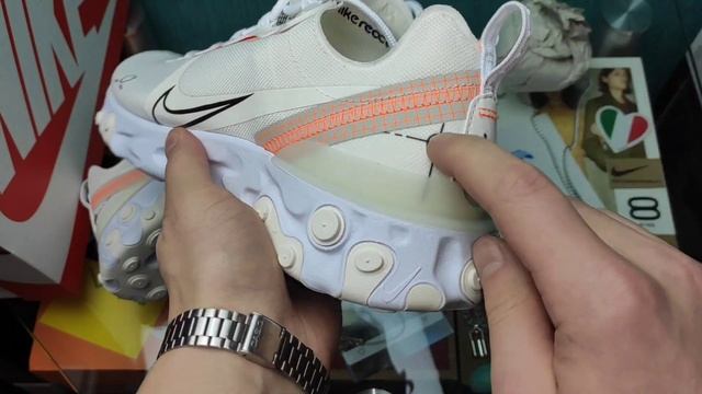 Распаковка офигенных Nike react element 55 / Новые кроссовки найк смотреть онлайн