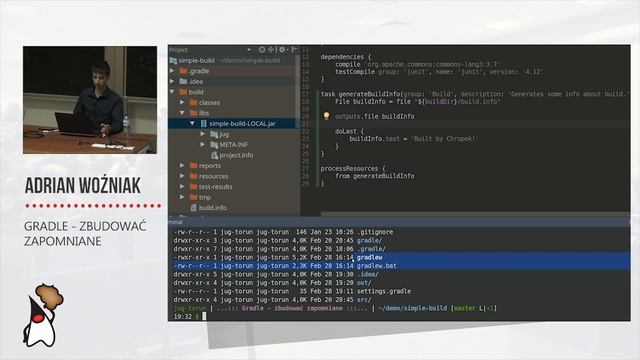 Toruń JUG #39 - "Gradle - zbudować zapomniane" - Adrian Woźniak смотреть онлайн