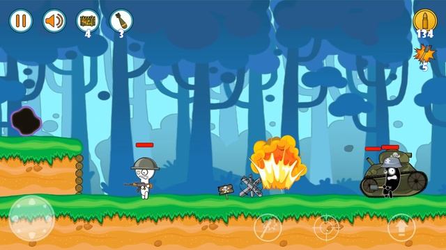 СТИКМЕН В ТЫЛУ ВРАГА - Игра Guns Stickman смотреть онлайн