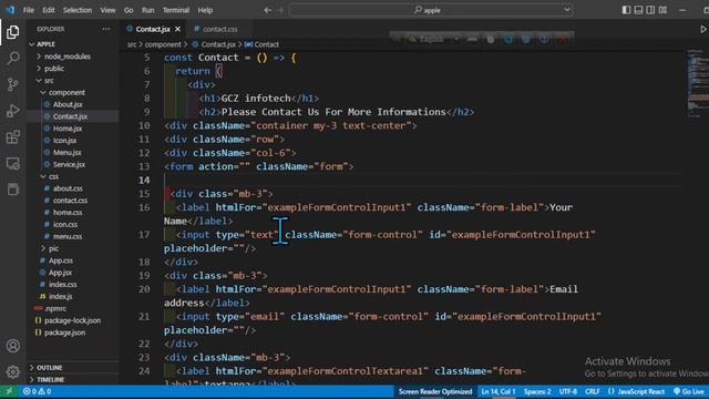 React Contact form and google map day1 смотреть онлайн