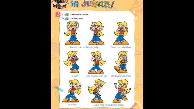 Las partes del cuerpo - 1, 2, 3... ¡ya! Libro del alumno смотреть онлайн