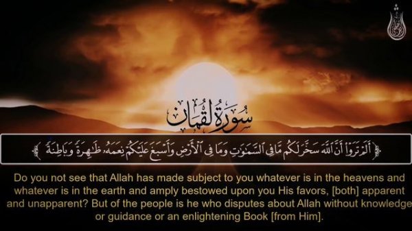 سورة لقمان (كاملة)💕|| تلاوة جميلة جدا تريح القلب والعقل🎧❤️ || شريف مصطفى🌹