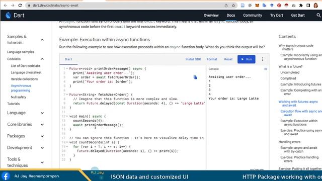 HTTP Package working with online JSON data and customized UI смотреть онлайн
