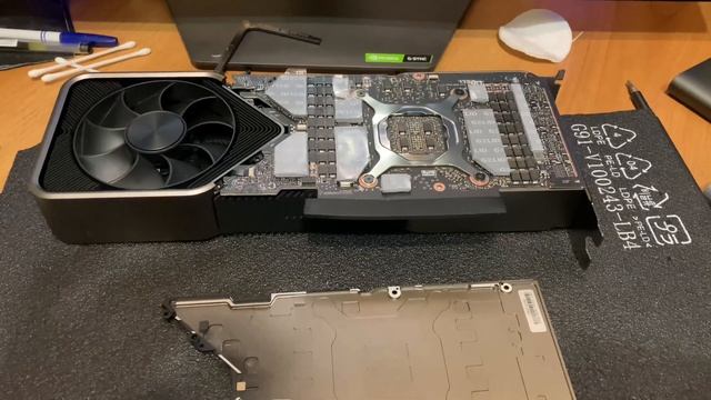 RTX 3080Ti Founders Edition - Замена термопрокладок и термопасты смотреть онлайн