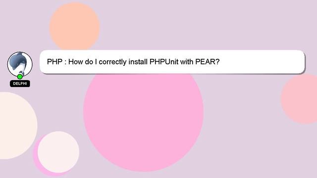 PHP : How do I correctly install PHPUnit with PEAR? смотреть онлайн