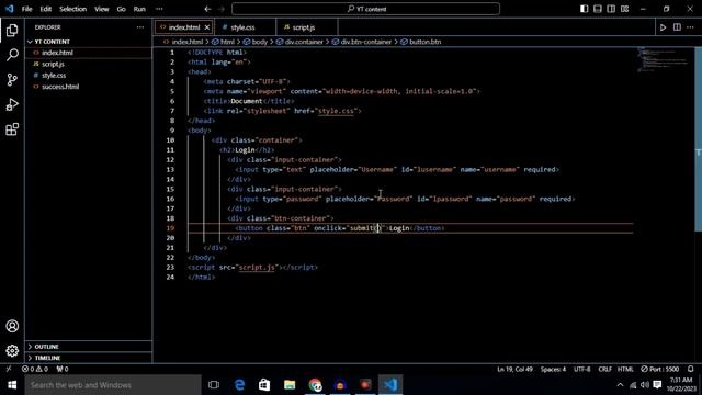 How to create login page with username and password using javascript || WebDev смотреть онлайн