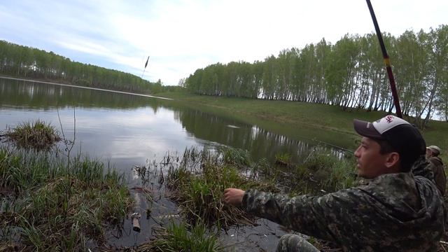 Карась на поплавок. Рыбалка на удочку в мае. Поклёвки одна за одной (ДЕРЕВЕНСКИЙ ПРУД) смотреть онлайн