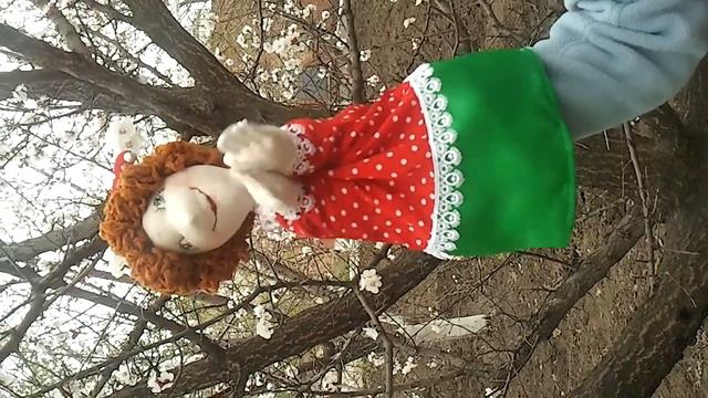 Петрушка. Авторские куклы Маслик Ольги. Doll by Maslik Olga смотреть онлайн