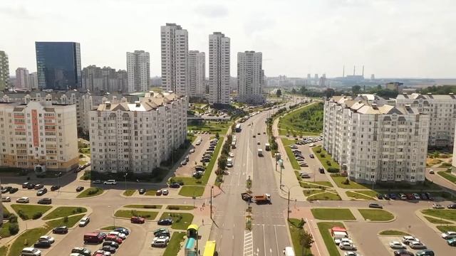 Каменная горка в Минске. Аэросъемка смотреть онлайн