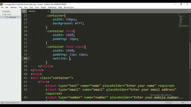 How to Insert Data in Database using PHP | Insert Data into MySQL using phpmyadmin | E-CODEC смотреть онлайн