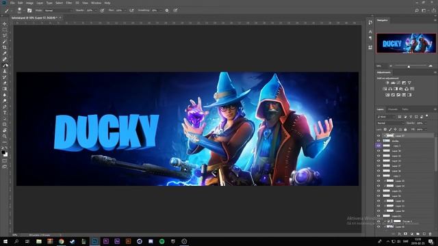 Fortnite Banner Tutorial - Photoshop/Cinema4D смотреть онлайн