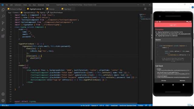 Signup & Adding User to Firebase - React Native Chat App using Firebase Realtime Database смотреть онлайн