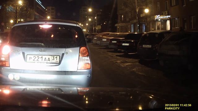 Видеорегистратор ParkCity DVR HD 590.Ночь, тест записи,Белгород. смотреть онлайн