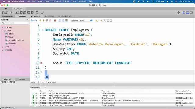 Data Types in SQL | MySQL with Python Course смотреть онлайн