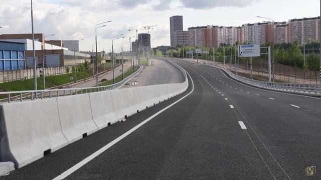 Московский Скоростной Диаметр МСД (Юго-Восточная хорда) от Битцы до Кантемировской. Наземная съёмк смотреть онлайн