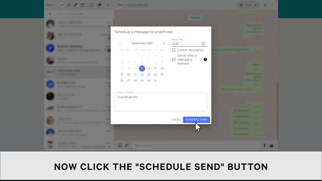 How to Schedule WhatsApp Messages by Blueticks.co смотреть онлайн