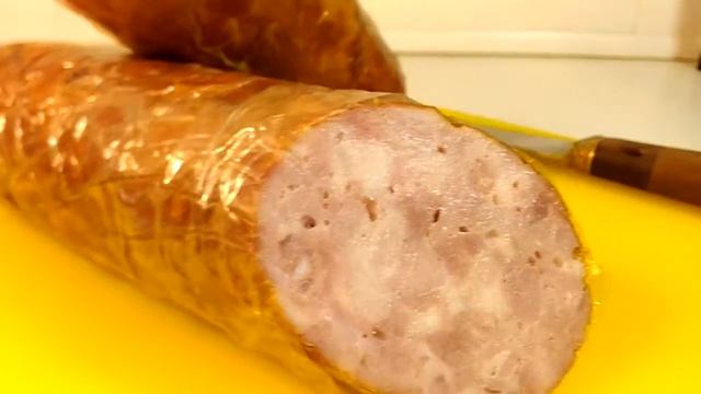 Домашняя копченая колбаса - Столичная (свинина) смотреть онлайн