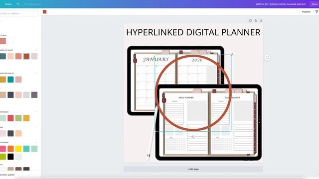 Design a Product Mockup in Canva | Digital Planner Mockup for Etsy смотреть онлайн