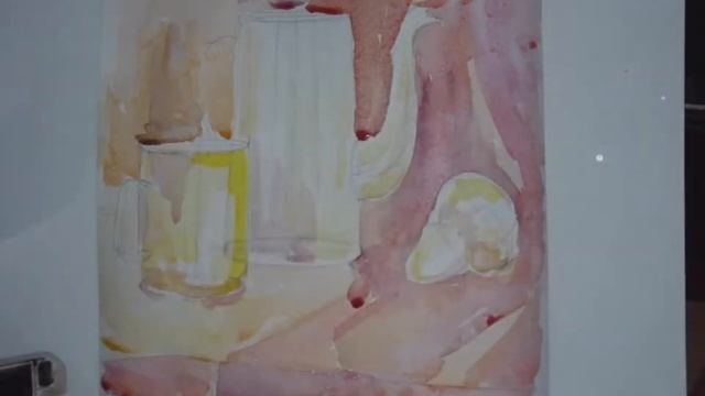 5. Уроки рисования. Работа над живописным натюрмортом акварелью. Часть 1. смотреть онлайн