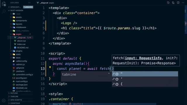 Get Started with Nuxt: Nuxt Dynamic Routes смотреть онлайн