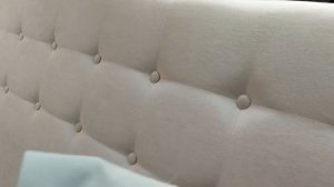 Перетяжка изголовья кровати,эффектная отстрочка.