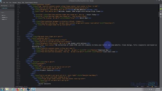 Bootstrap 4 Blueprints Change Background And Text Color смотреть онлайн
