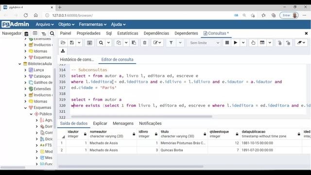 Subconsultas SQL Postgresql смотреть онлайн