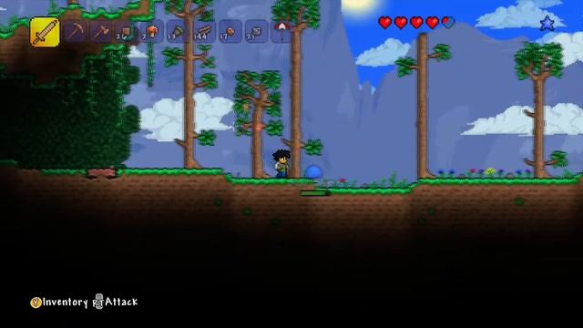 Terraria Xbox 360: Tutorial Ep. 1 - Surviving Your First Night! смотреть онлайн