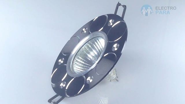 A808 BK/AL Ambrella, обзор точечного светильника. смотреть онлайн