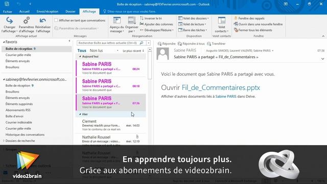 Tutoriel Outlook : Utiliser la mise en forme conditionnelle | video2brain.com смотреть онлайн
