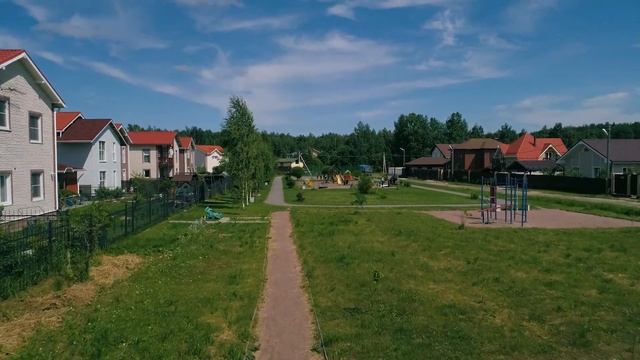 Аэросъемка коттеджного поселка Новое Сойкино. смотреть онлайн
