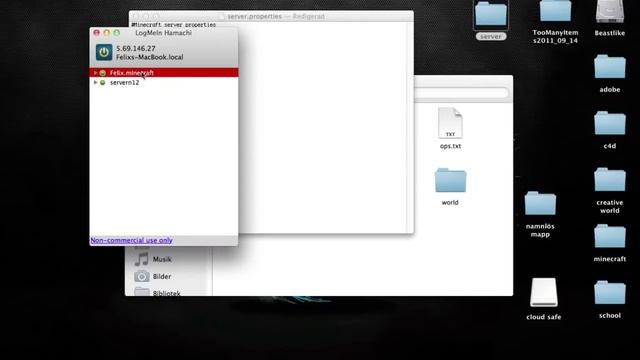 How to make a minecraft 1.8.1 server mac hamachi смотреть онлайн