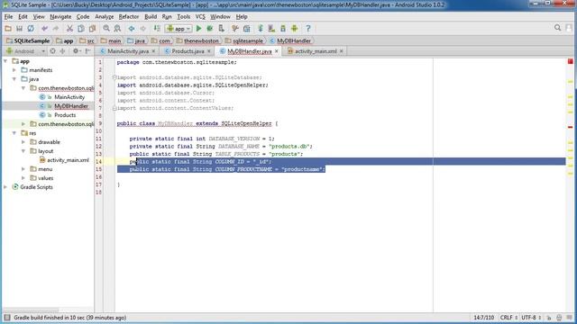 Android App Development for Beginners 51 Creating a New SQLite Database смотреть онлайн