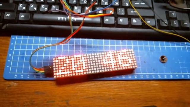 ESP01 + MAX7219 смотреть онлайн