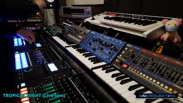 DUB TECHNO | TROPICAL NIGHT (LIVE JAM ) w/NOVATION PEAK / VOLCA DRUM / MC-707, MX-1 | DAWless Jamin смотреть онлайн