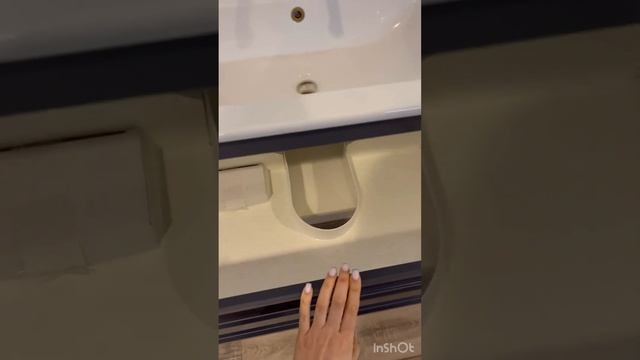 Тумба с раковиной в ванную подвесная, современная классика смотреть онлайн